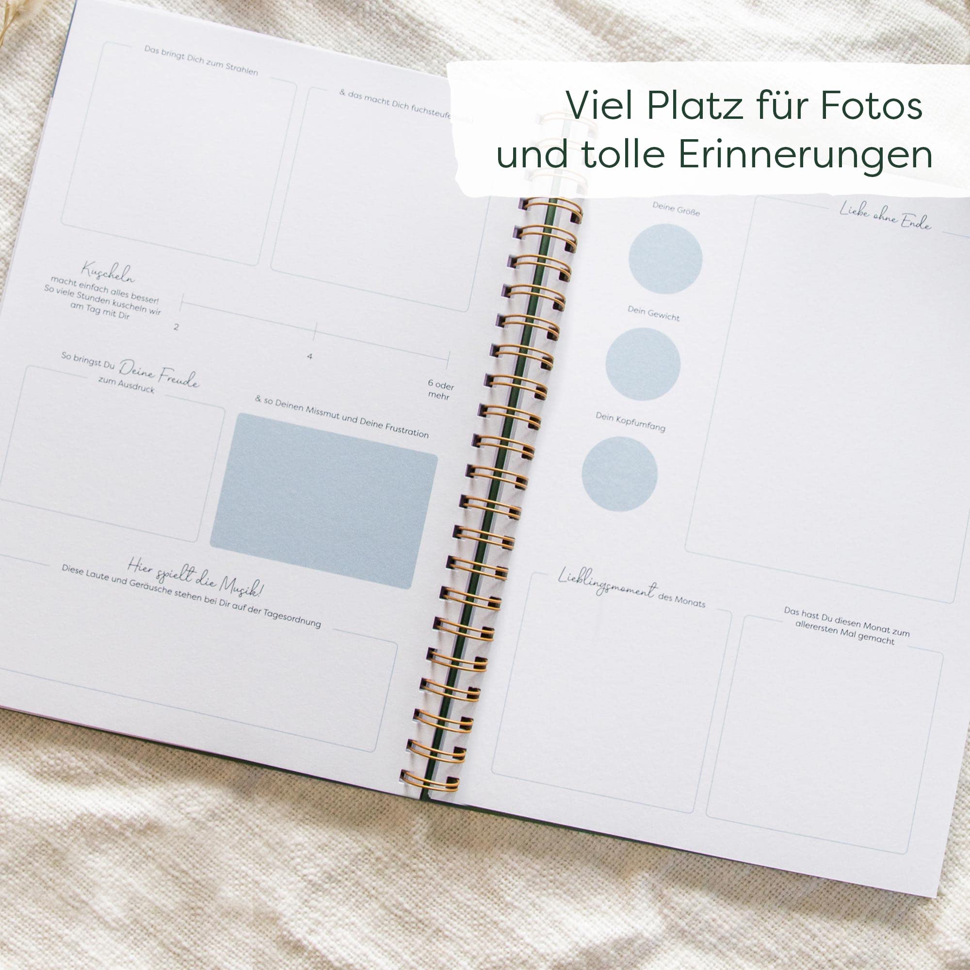 VISUAL STATEMENTS - Babyalbum "Willkommen kleines Wunder" - Erinnerungsbuch