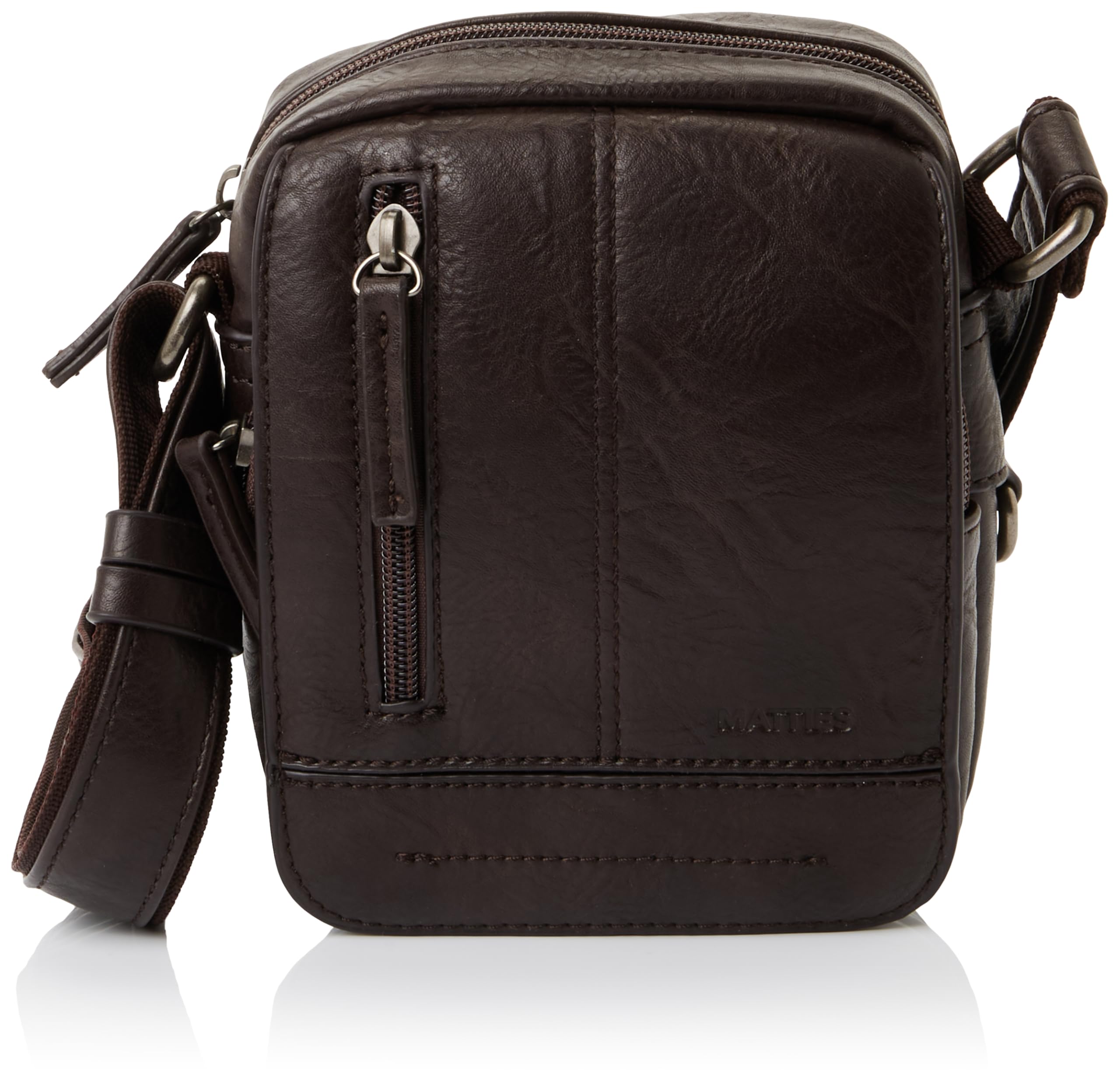 MATTIES Men's Classic Sport Bags, Brown, 0cm x 13,5cm x 16cm