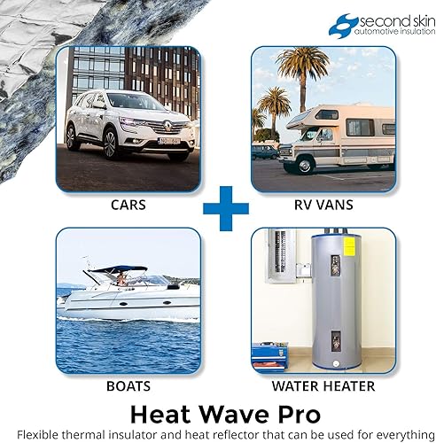 Miniatura 2 de Second Skin Heat Wave Pro - Yute con lámina reforzada - Revestimiento de techo y aislamiento debajo de la alfombra (38 pulgadas de grosor, 12 pies