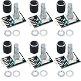 WWZMDiB 6 Pcs 360° Rotary Encoder Module with Push Button Knob Cap Compatible with for Arduino Raspberry Pi ESP32 STM