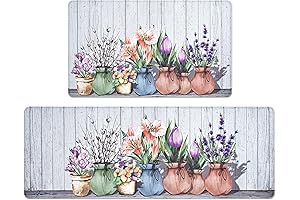 Yinhua Anti-Fatigue Kitchen Mats: Refresh Your Kitchen with Vibrant Spring Florals