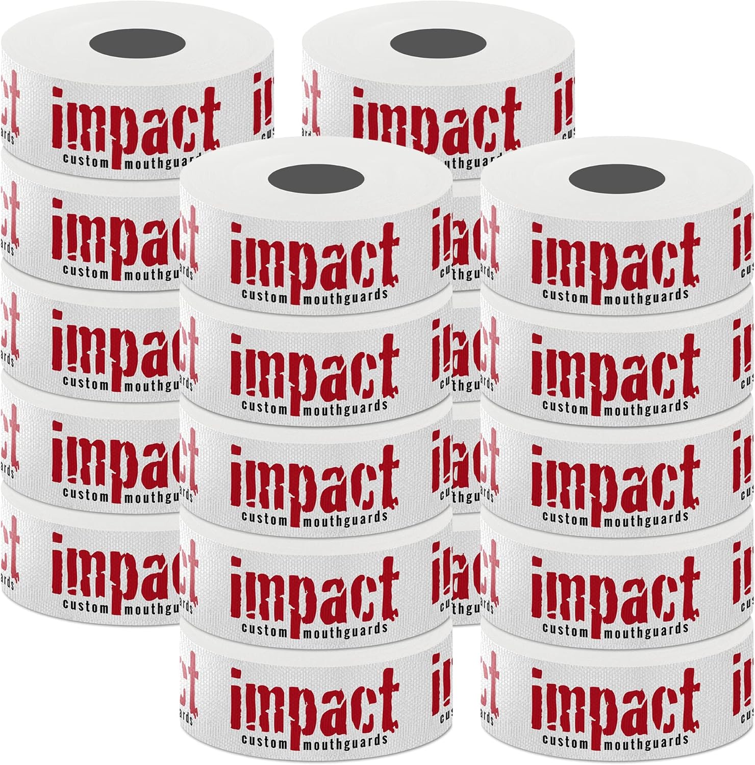 Impact Athletic Tape, 1" Boxing Tape, Easy Tear Sports Tape for MMA, Jiu Jitsu, Martial Arts, Wrestling, Hockey, Rugby, Stay Stuck Strong Adhesive Athletic Wrist Tape Mouth Tape Impact Tape 20PK