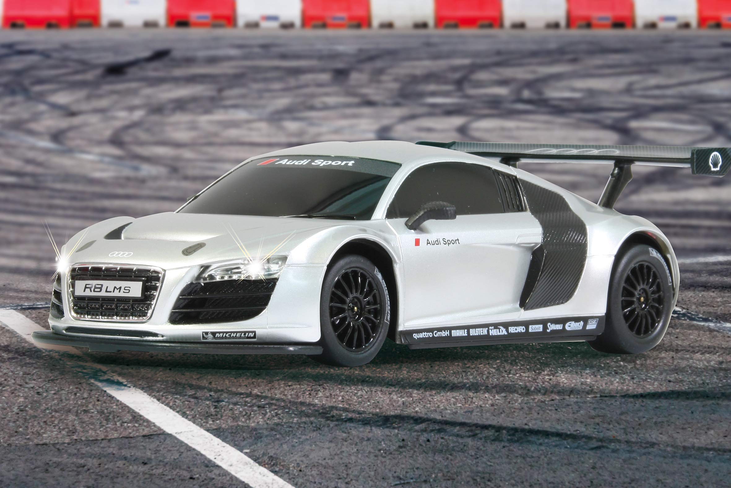 Jamara Audi R8 LMS miniature 1:24 bleue avec piles pas cher Jamara Audi R8 LMS miniature 1:24 bleue avec piles pas cher