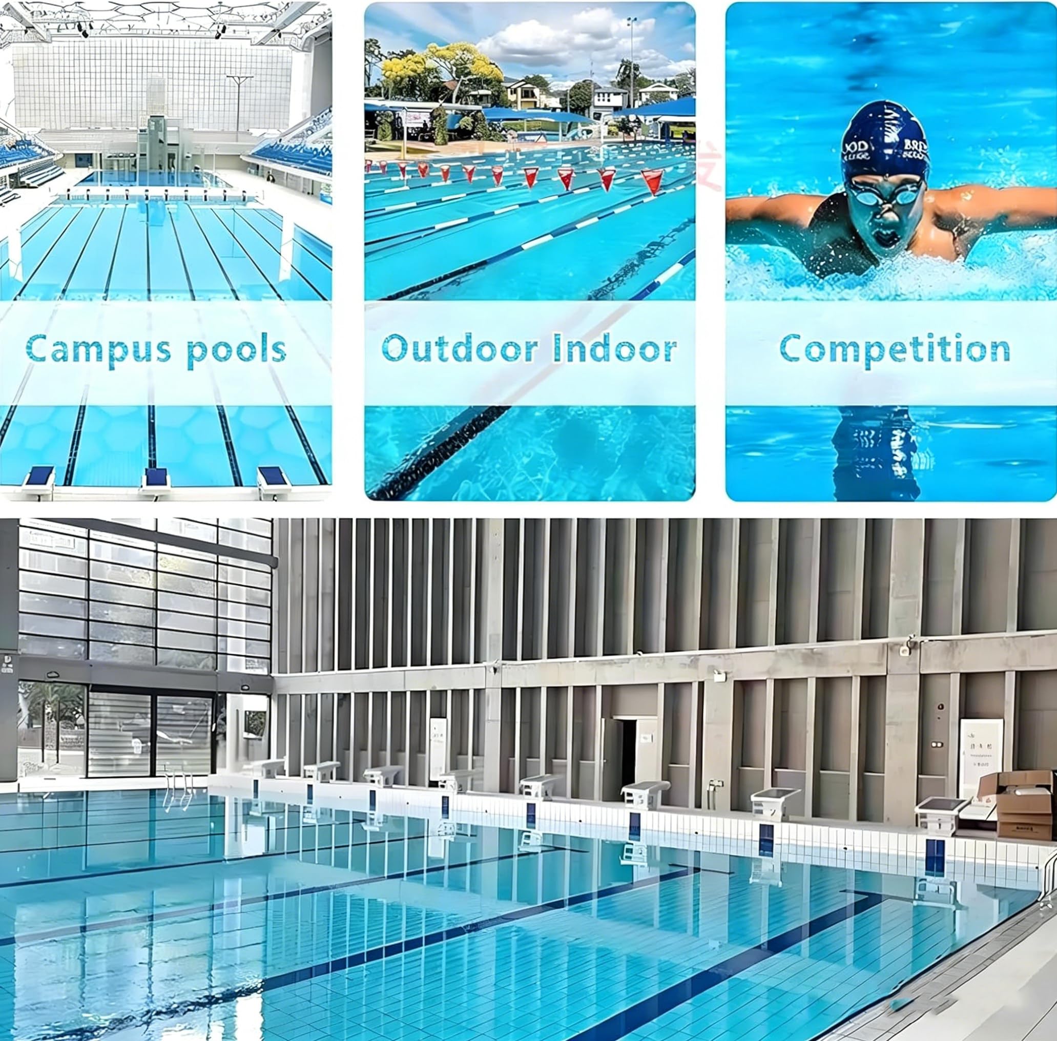 Generico Trampolino per Tuffi da Piscina con Superficie Antiscivolo, Piattaforma inclinata di 15° per allenamenti e competizioni di Nuoto, Facile Installazione, Durevole e sicura per Un'Esperienza di