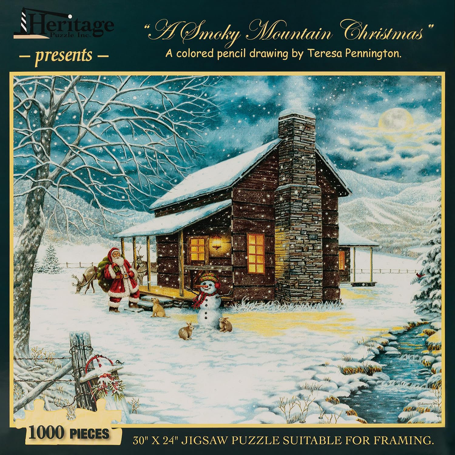 Amazon.com: Heritage Puzzle – A Smoky Mountain Christmas by Teresa