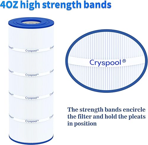 Miniatura 6 de Cryspool® 08053 Filtro compatible con Jandy CS100, R0462200, PJANCS100, C-8410, FC-0821, cartucho de filtro de piscina de 100 pies cuadrados, 1