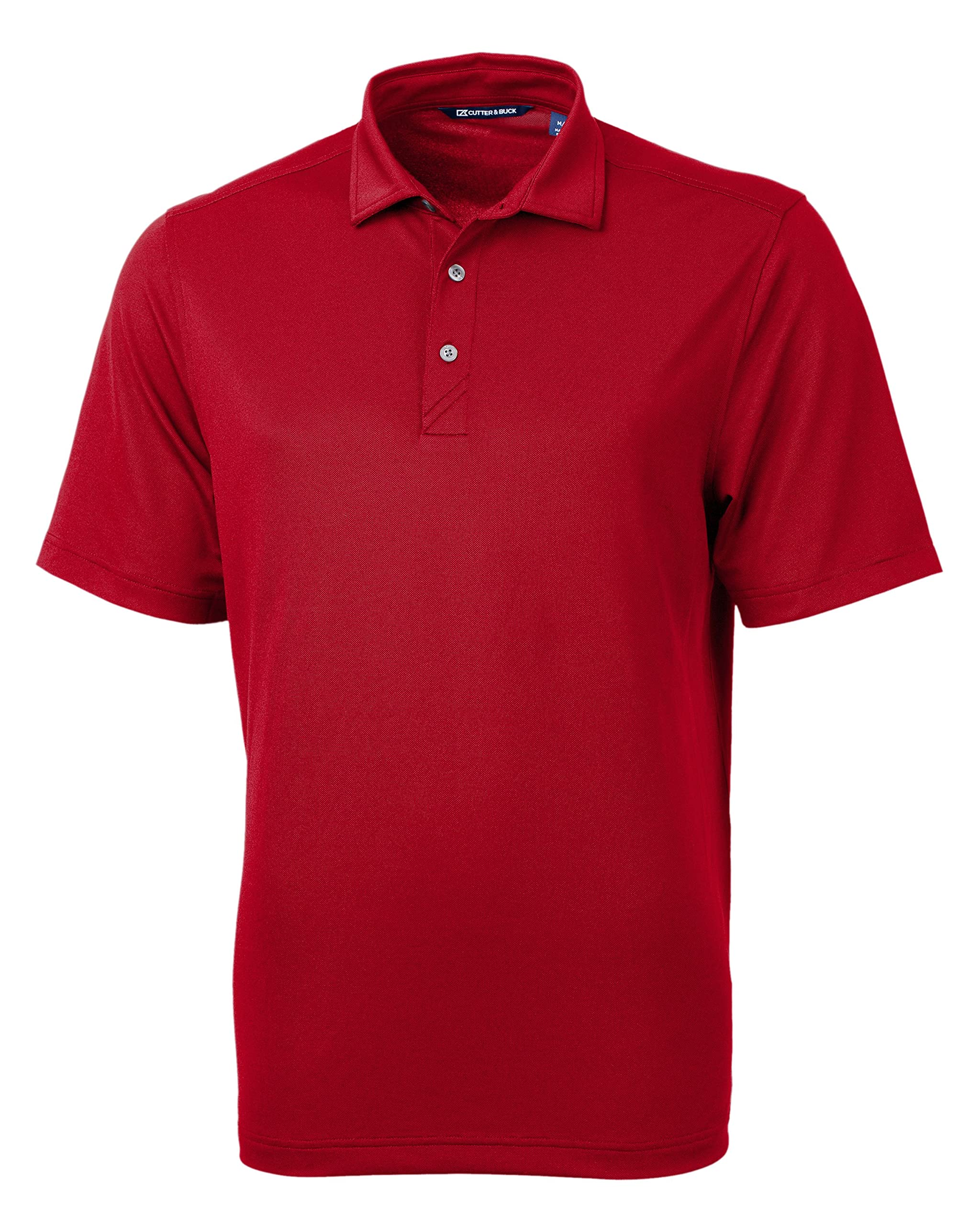 Cutter & Buck Men's Cardinal Red Short Sleeve Virtue Eco Pique Recycled Polo Shirt, Xxxl