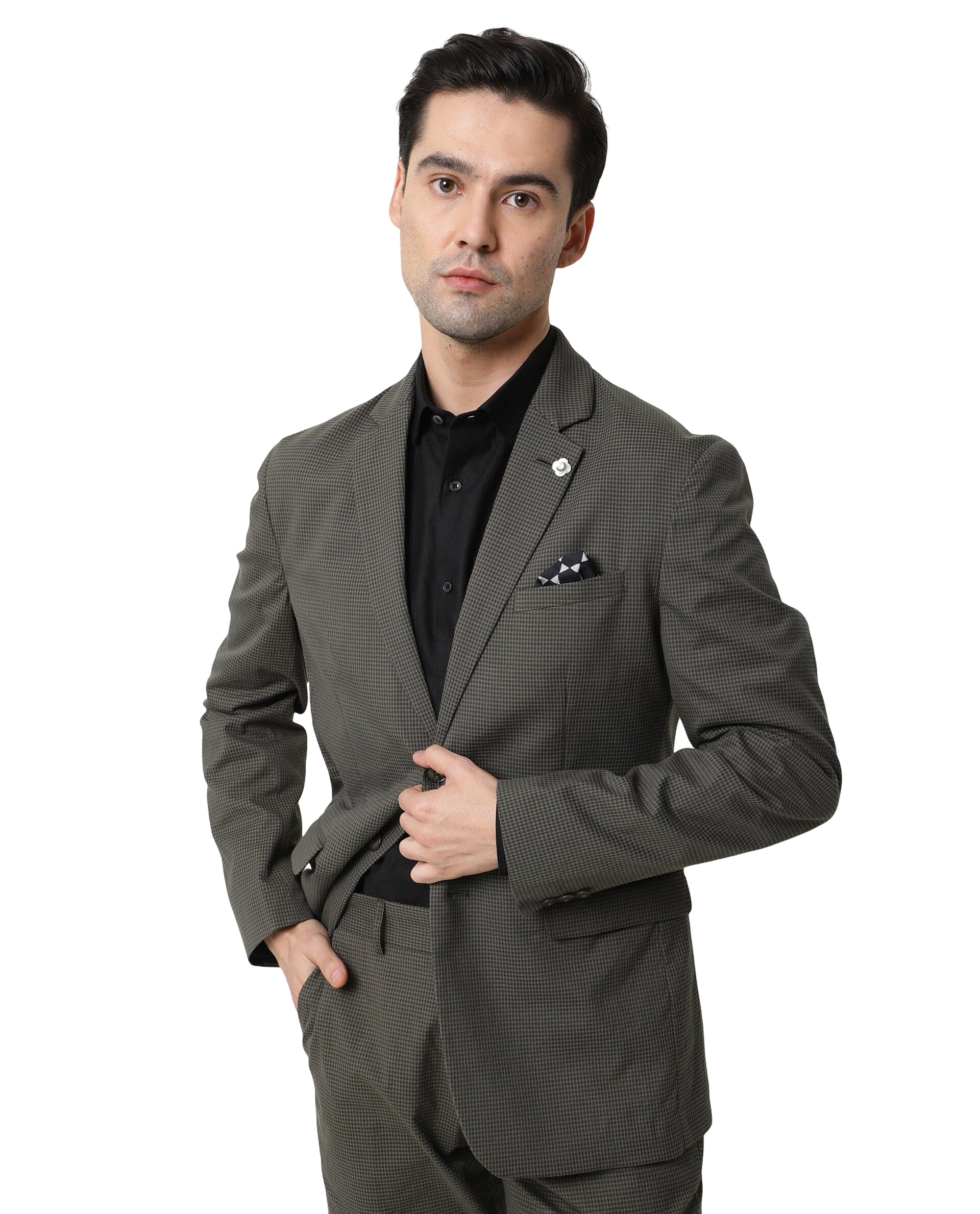 Tailored Checked Blazer