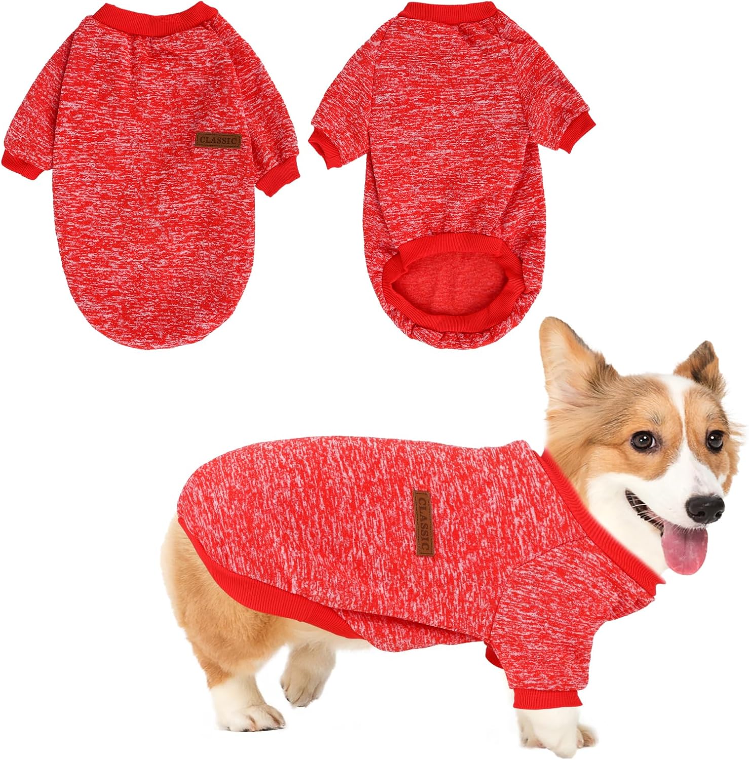 Dog Jumpers, Cute Dog Sweatshirt for Small, Medium Puppy Jumper Sweater