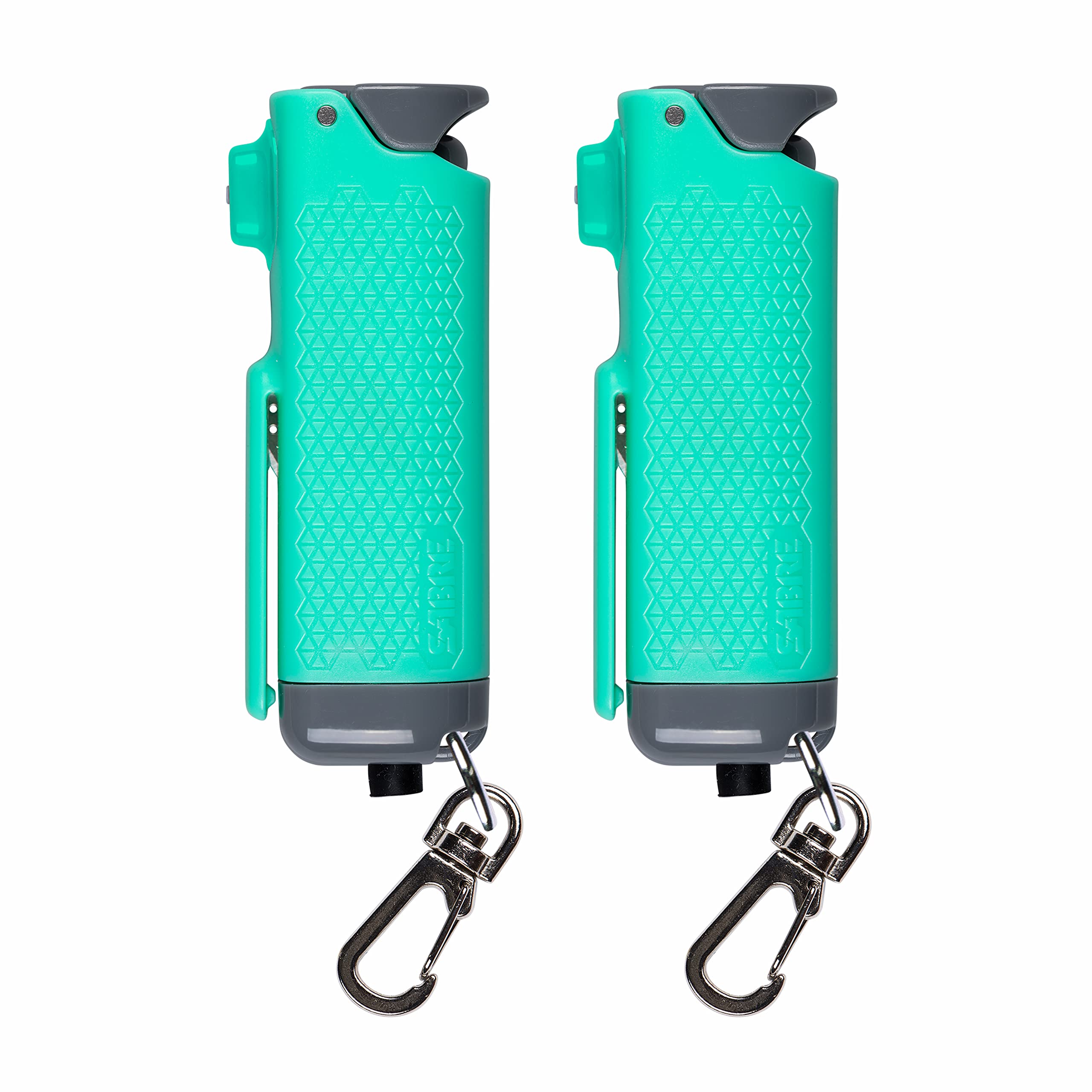 Safe Escape 3-in-1 Pepper Gel with Seat Belt Cutter & Window Breaker, Maximum Strength Pepper Spray, 3X Longer Spray Time - Up to 10 Seconds, 0.54 fl oz, Snap-Clip Keychain, Fast Flip Top Safety