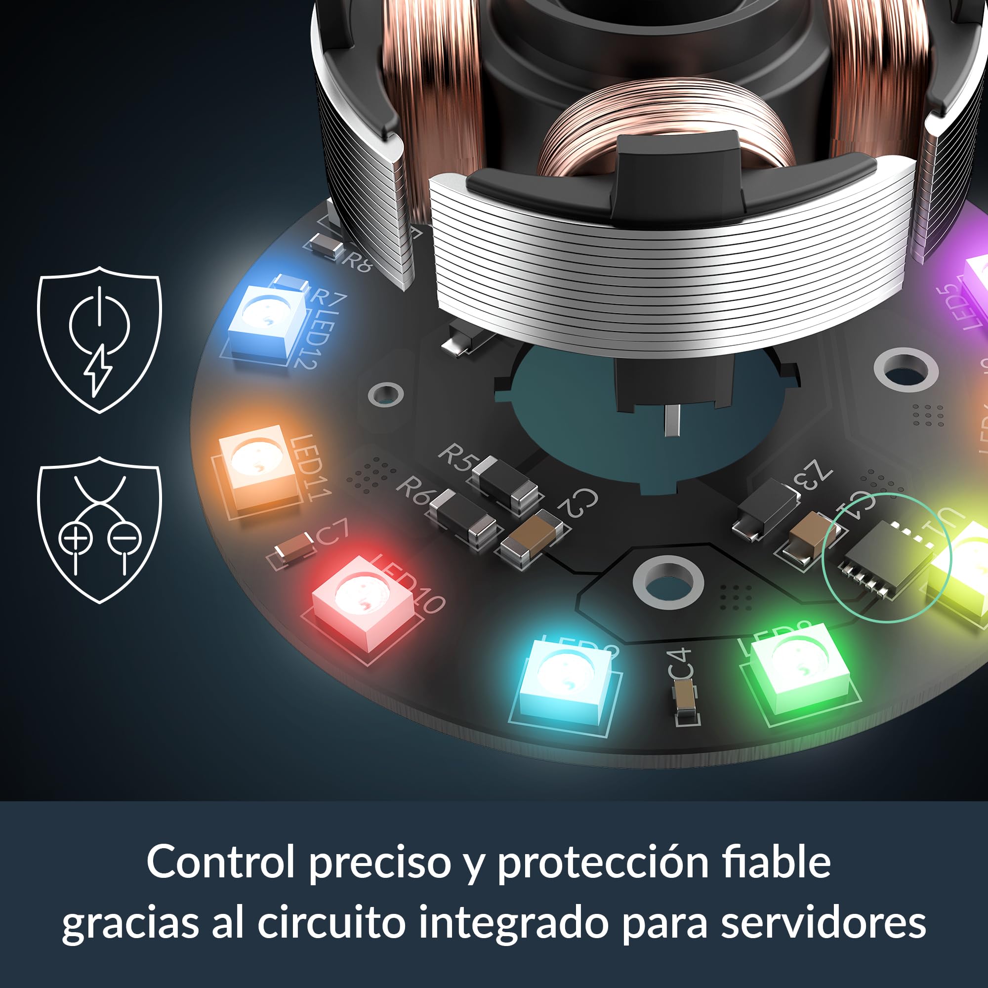 ARCTIC P12 Pro A-RGB (3 Piezas) - Potente Ventilador de Caja PC Premium, Case Fan PWM 120mm, Divisor cable Y, 600–3000 rpm, 0 rpm <5% PWM, 5V Digital RGB, 4 Pines, Rodamiento fluidodinámico - Blanco