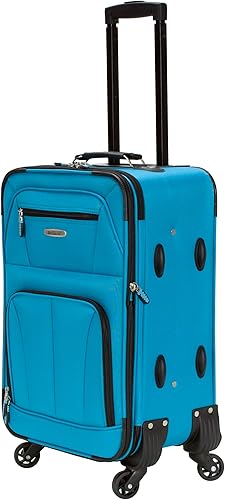 Vista 2 de Rockland Pasadena Maletas blandas con ruedas giratorias, Turquesa