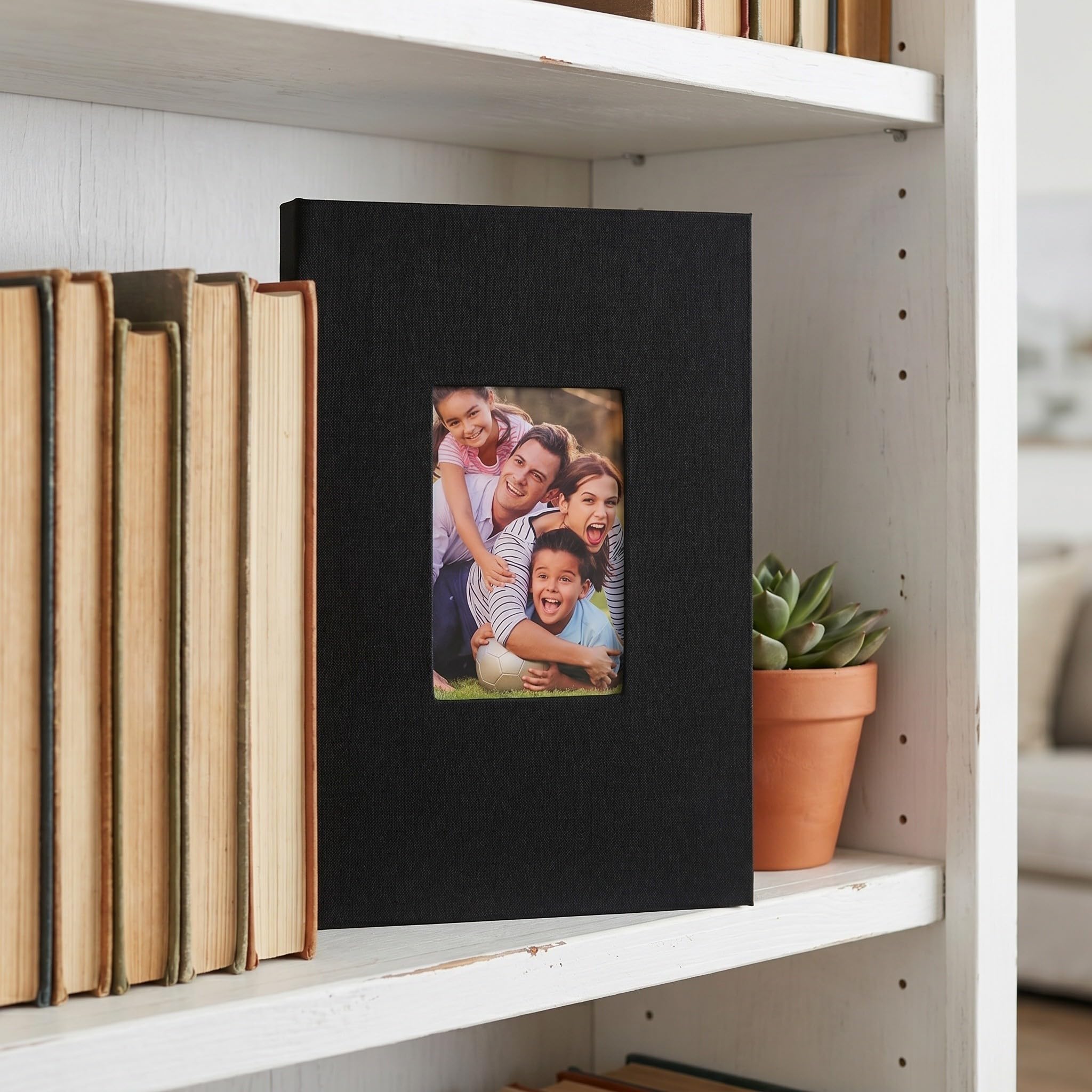 Operitacx Album fotografico 4x6: 300 foto, copertina in lino, con spazi per appunti - Grande album di famiglia per matrimoni, anniversari e conservazione domestica.