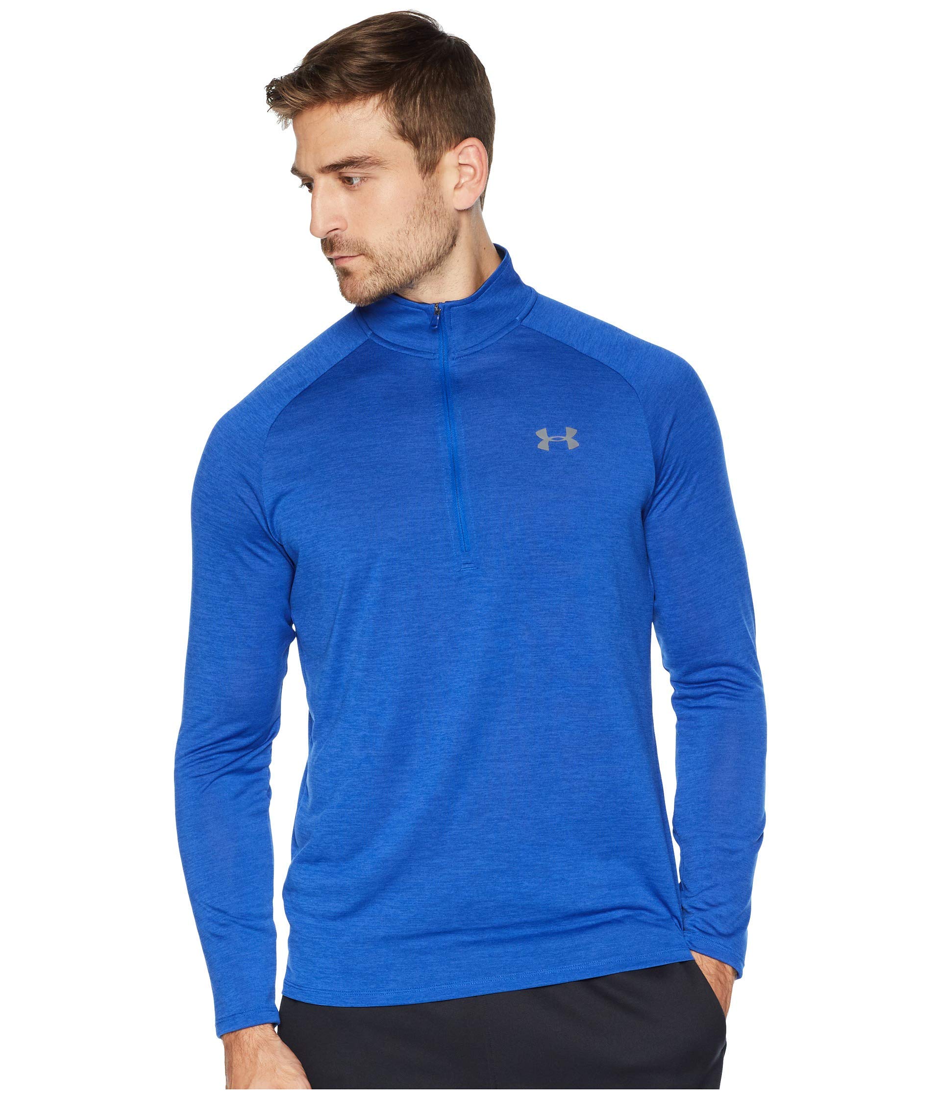 Under Armour UA Tech 1/2 Zip Royal/Graphite LG Tall, Royal/Graphite, L Tall