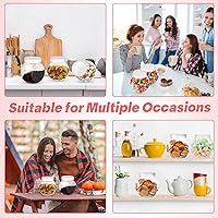 Vista 5 de Umigy Plastic Candy Jar with Lid for Candy Buffet with Mini Plastic Scoop 42 oz Clear Candys Container Cookie Jar for Kitchen Party Table Counter