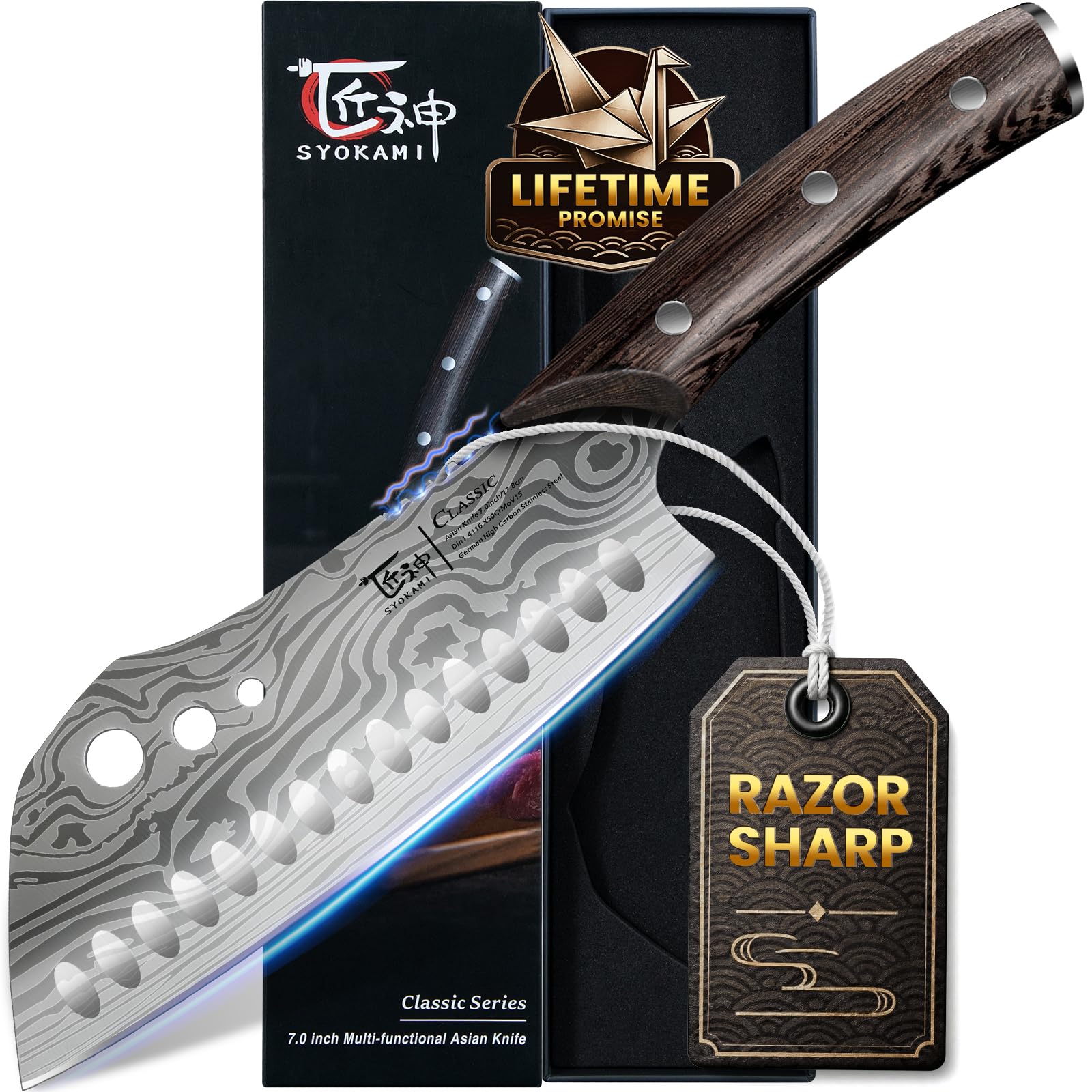 SYOKAMI 7' Asian Cleaver Knife
