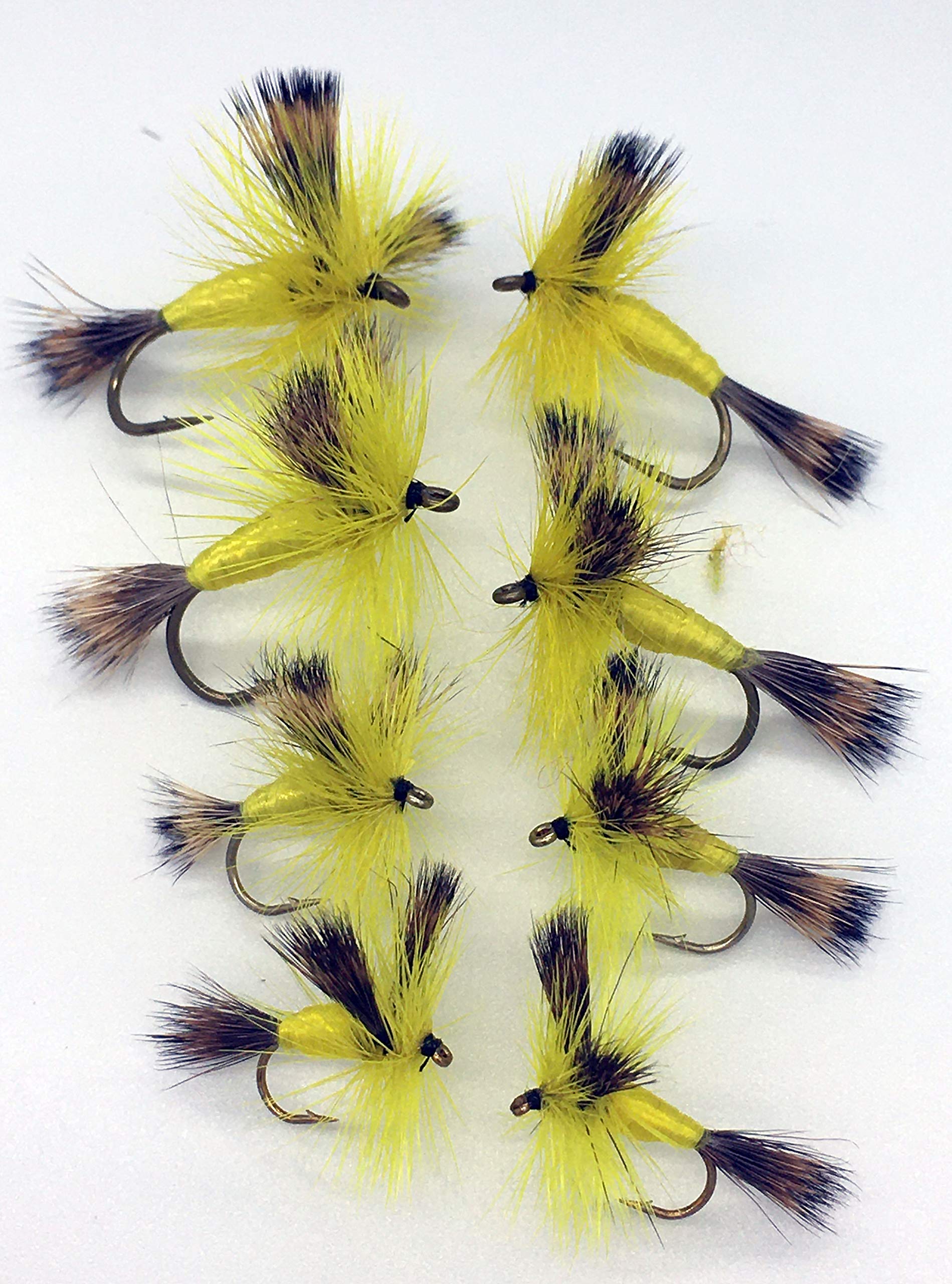 Mosca Pesca Oro Flash Olografico Ronzanti Otto Pacco Trote Mosche Misura 10-12