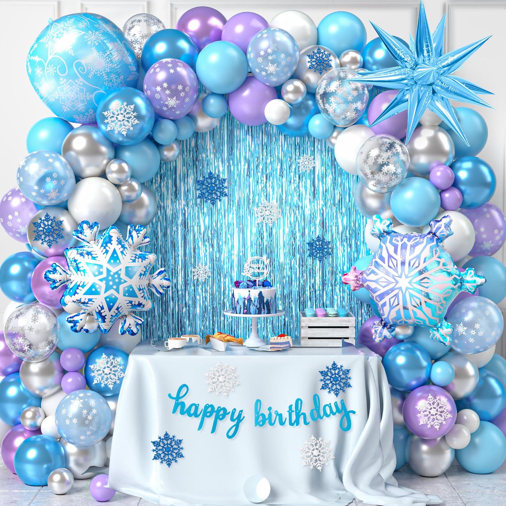 Oblique Unique - Guirnalda De Globos Con Texto Happy Birthday