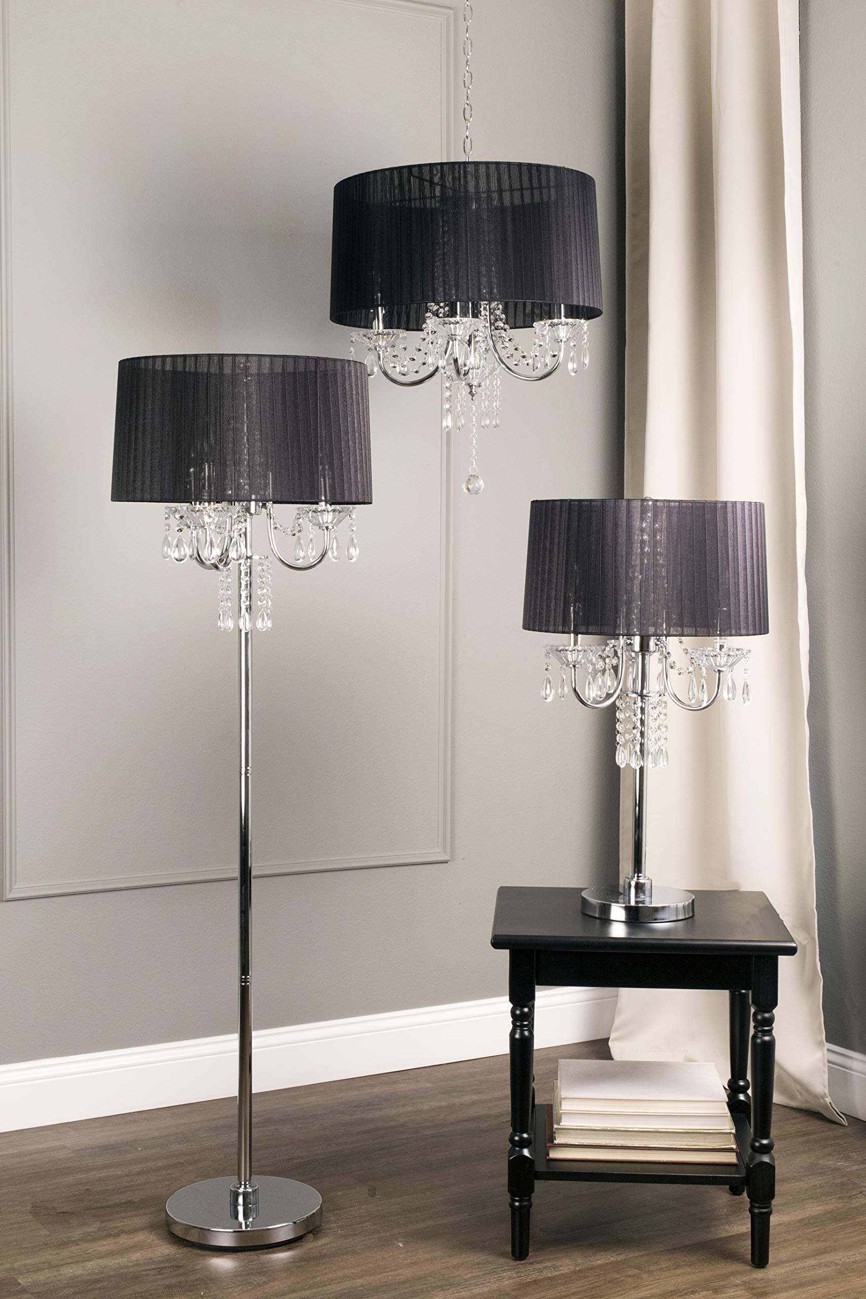 Amazon | ok-5111 F 5975-inchクリスタルドロップフロアランプ