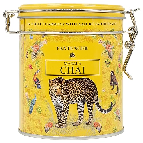 Pantenger Masala Chai Tea Hoja suelta 35 onzas USDA Organic Chai Chai tradicional con Assam CTC un robusto té indio negro enrollado canela clavo