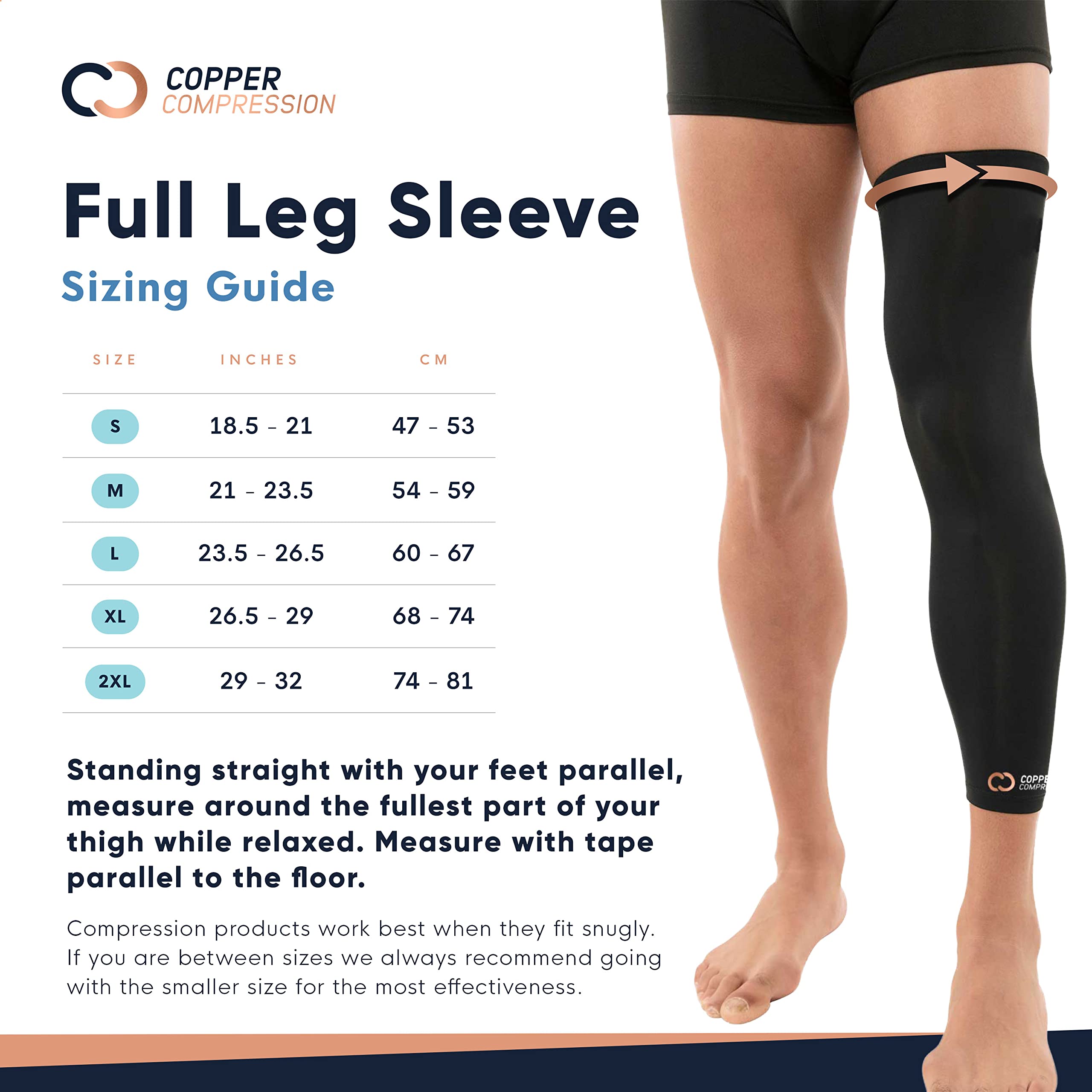 Buy Copper Compression Leg Compression Sleeve Copper Infused Knee