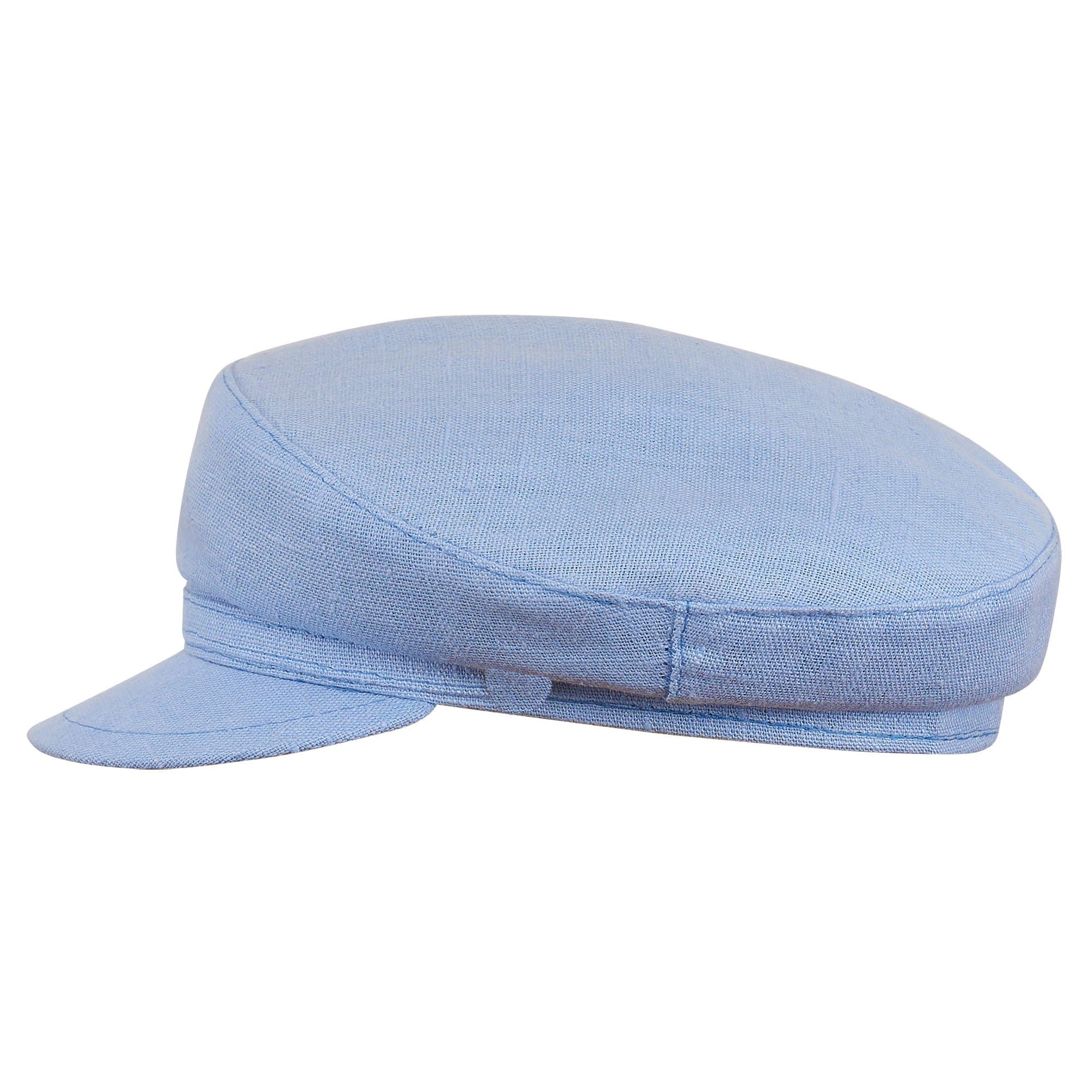 Model Pireus | 100% Linen Breton Cap for Men and Women | Traditional Airy Sailor Cap