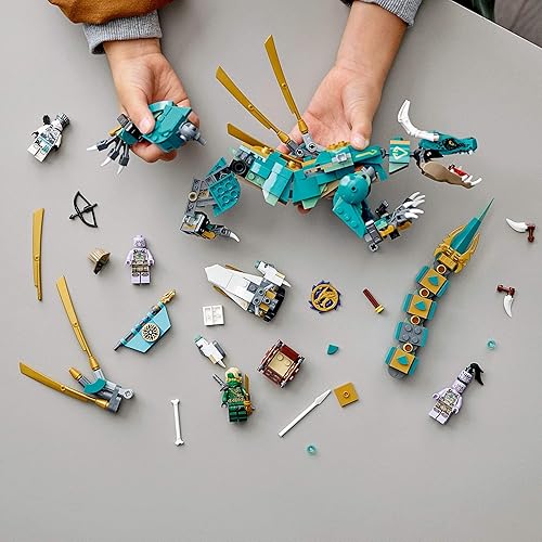 Miniatura 6 de LEGO NINJAGO Jungle Dragon 71746 Kit de construcción; juego ninja con juguete de dragón posable y NINJAGO Lloyd y Zane; juguete genial para niños