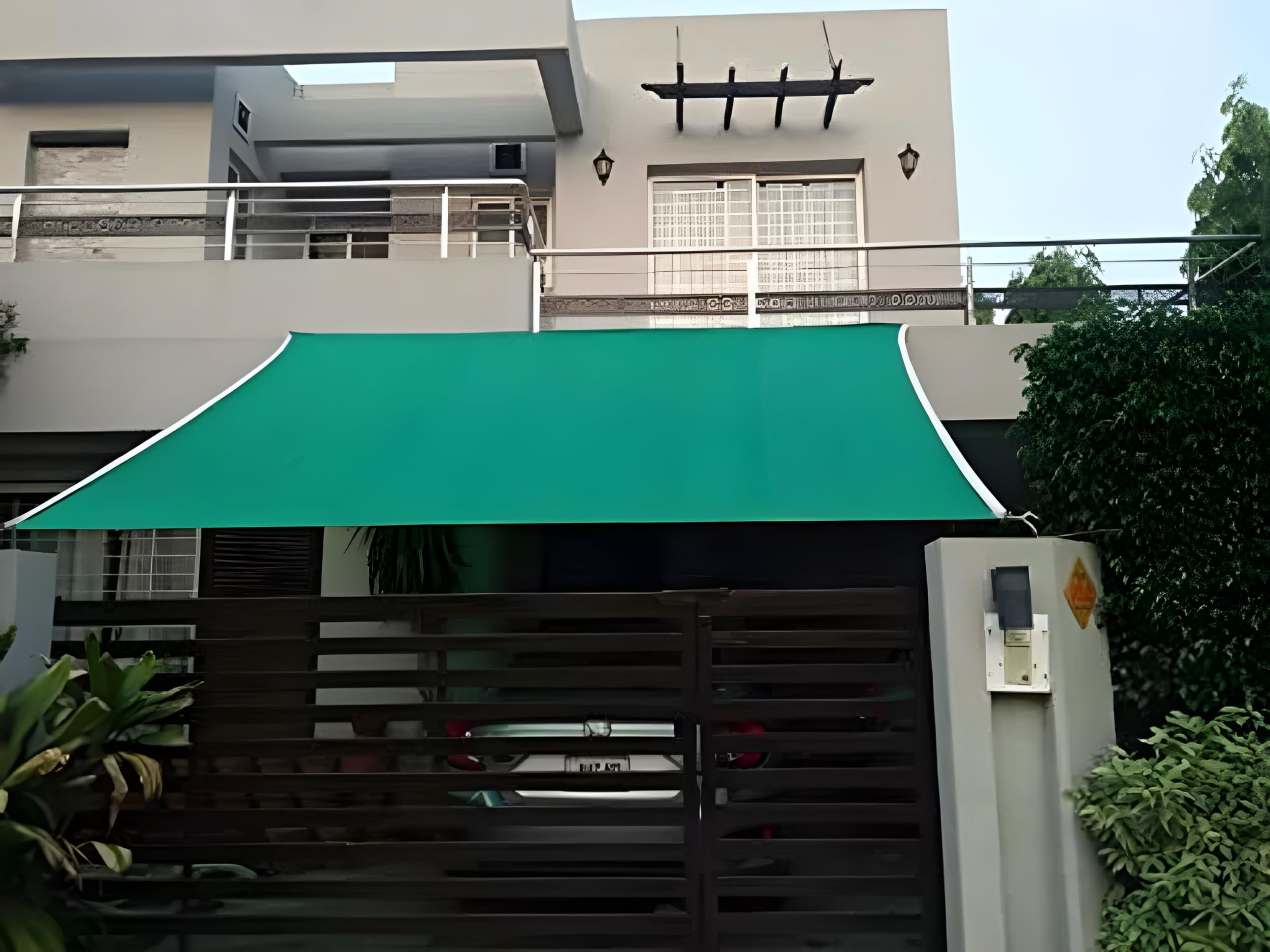 Vrinda'ss Green Shade Net | 75% UV Sun Protection, Garden net, Green House net, Balcony, & Gardening Multipurpose Agro Netting Dark Green Sun Shade Sail Square Canopy -UV Block Fabric(10 ft x 15 ft)-image-41
