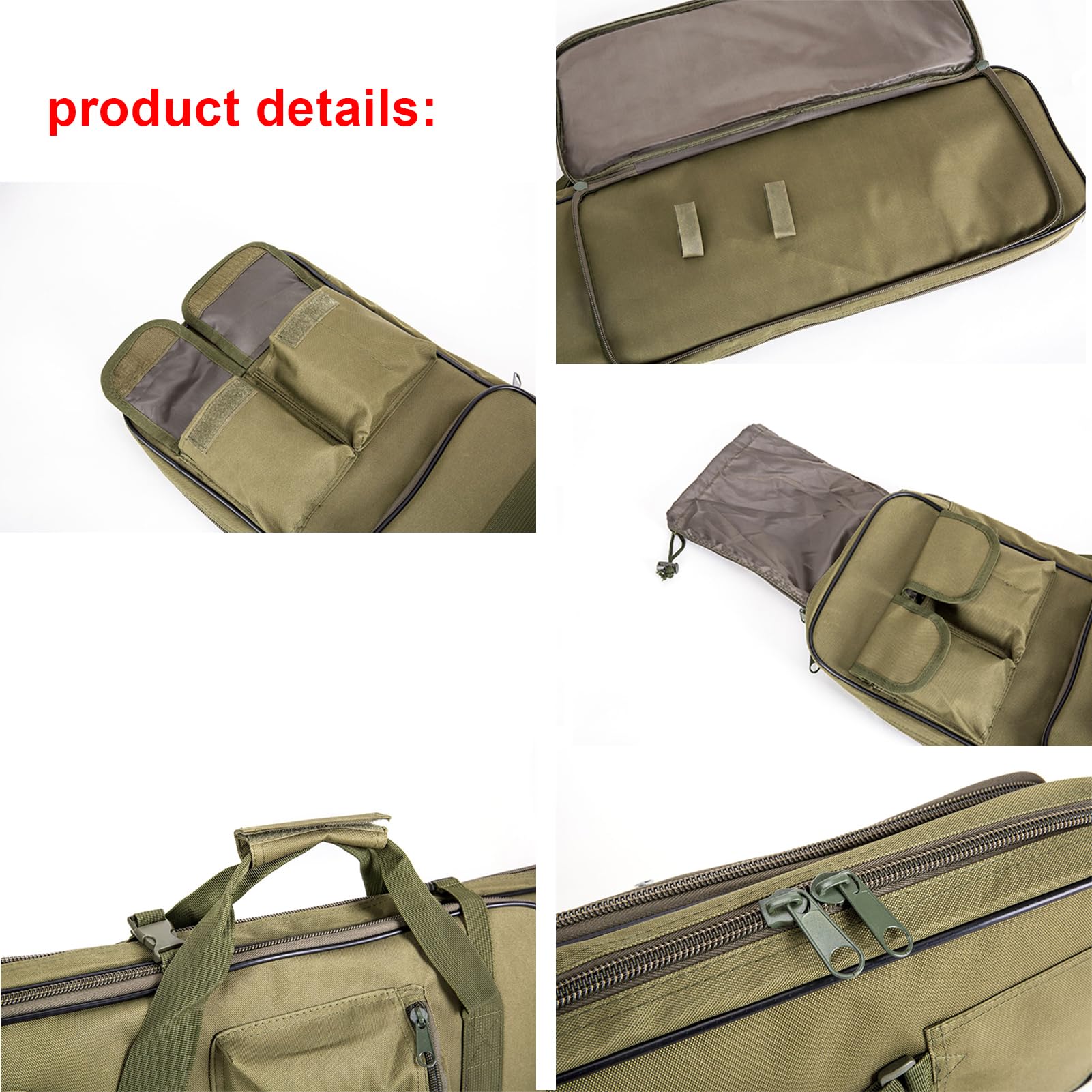Custodia per Fucile,Borsa per Armi,Resistente e Impermeabile,Fodero Porta Fucili Imbottito,tattico per Borsa a Doppio Fucile Borsa per Fucile da Caccia,Softair,Tiro 120cm