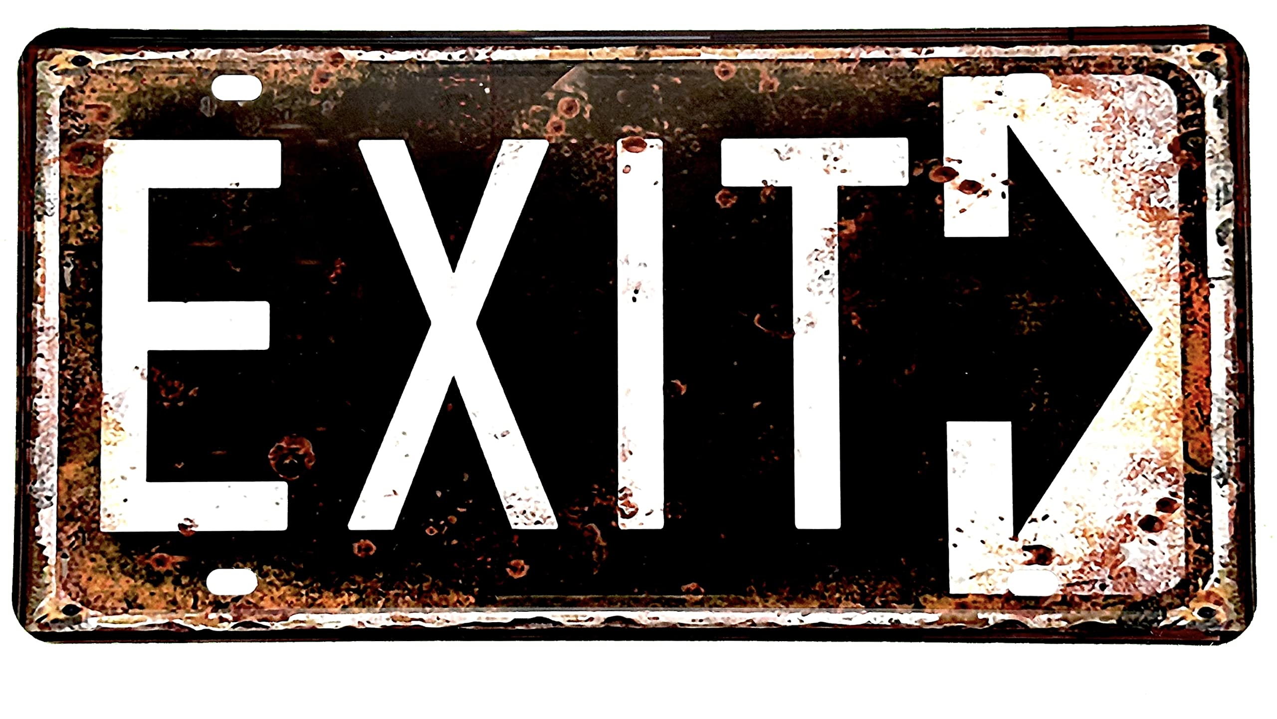 Vintage Outlet Signal for Bar - Pub - Cafe or Fryzjer - Fornir Design - Rozmiar: 30x15cm - Retro wyjście Exit plakat do dekoracji (2651-36)