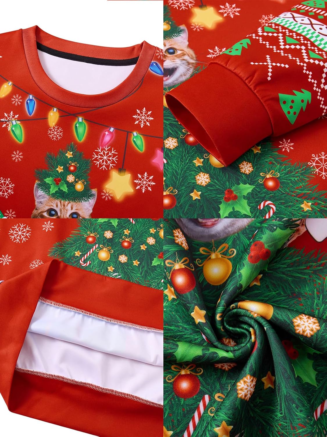 RAISEVERN アグリークリスマス スウェットシャツ 男性用 面白い クリスマス ホリデー プルオーバー セーター