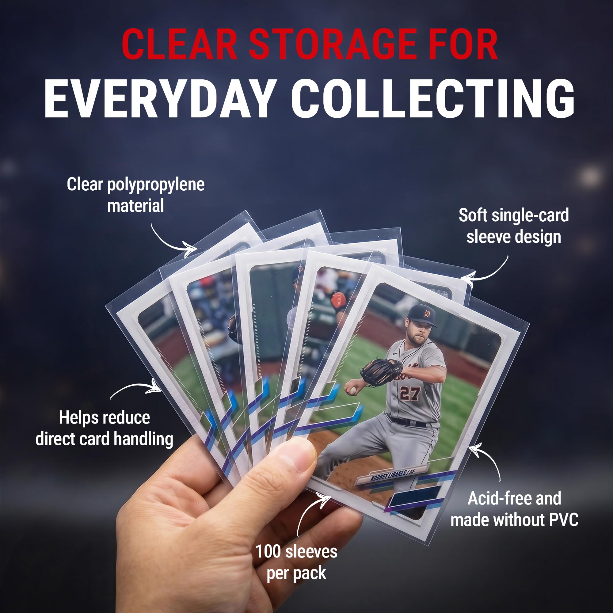 Ultra Pro – Sleeves Protèges Cartes Transparentes – 100 Pièces – Pour Cartes Standard 63,5x88,9 Mm – Jusqu’à 35 Points
