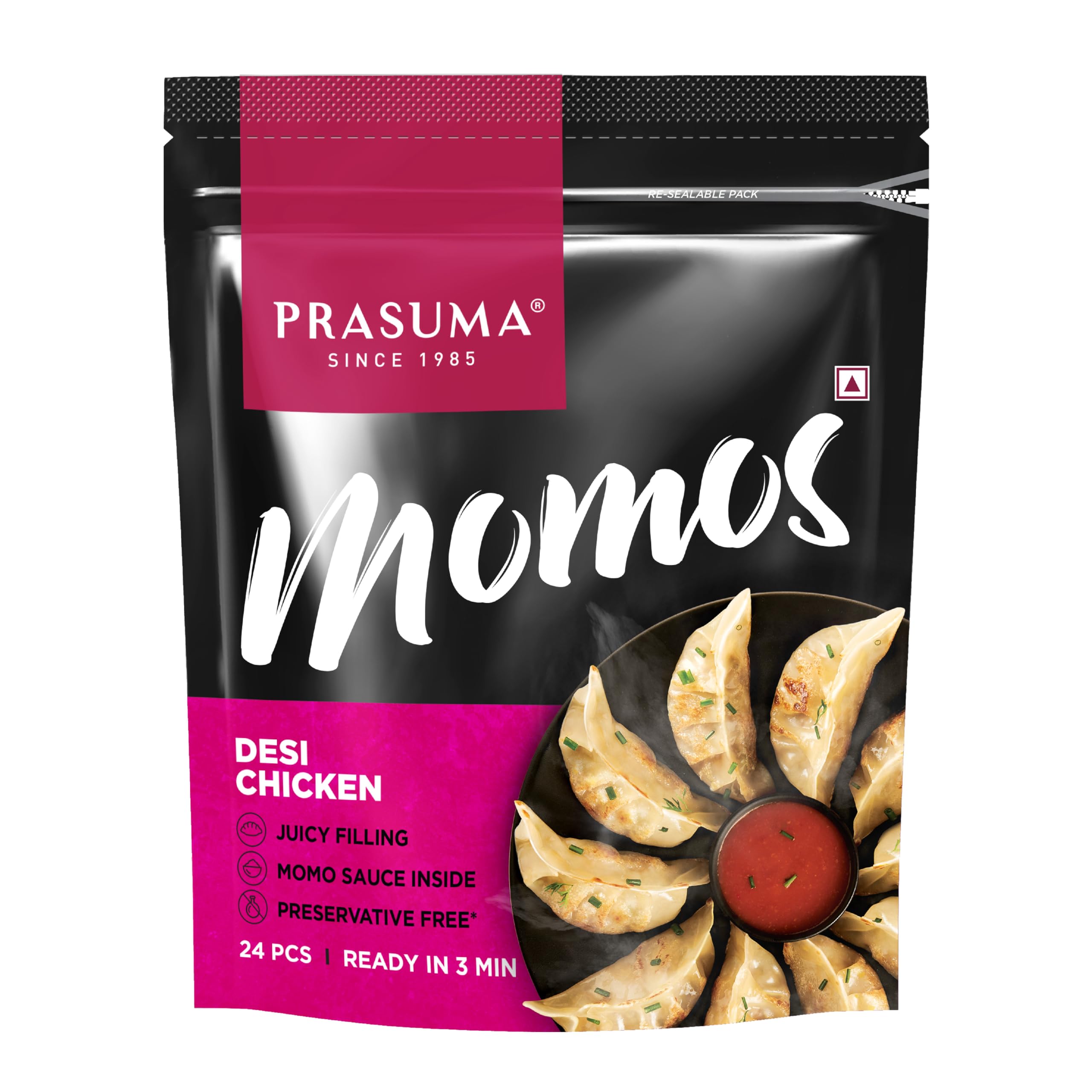 Prasuma Momos I Party Pack I Ready to Eat I 24 pieces (Desi Chicken) (B0CZDH3LYZ) Amazon Price History, Amazon Price Tracker