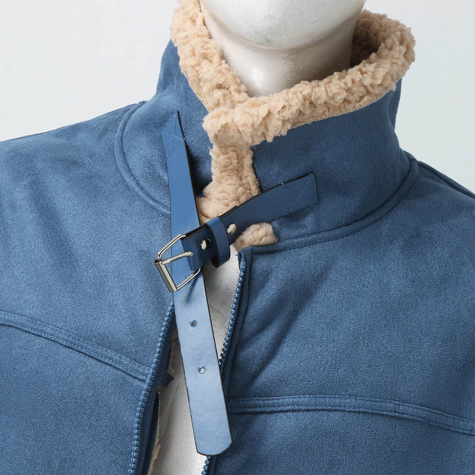Abrigo cálido de los hombres con cuello alto chaqueta con forro de lana sintética Chaquetas de invierno para hombre abrigo de transición Chaquetas Ropa deportiva