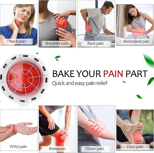 Miniatura 2 de SYEYYDS Infrared Light Therapy Red Light Therapy Lamp,275W Double Head Red Light Therapy Lampor for Relieve Joint Pain and Muscle Aches for Body