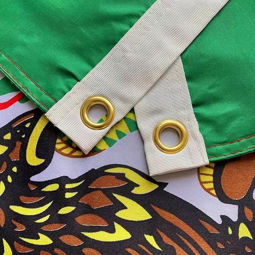 Miniatura 4 de Banderas de México, 3 x 5 para exteriores, doble cara, resistente, bandera nacional MX mexicana con 2 ojales