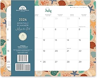 2024 Magnetic Refrigerator Calendar Wall Calendar Pad by Bright Day, 16 Month 8 x 10 Inch, Sunni Harford