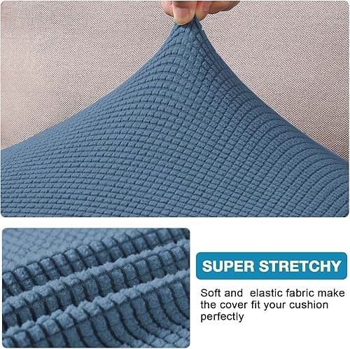 Vista 64 de Funda de cojín de alta elasticidad, para sofá, funda de cojín protectora para sofá, para asiento de sofá, cubierta para sofá suave, flexible