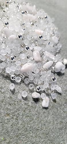 Miniatura 6 de Loc Sprinkles, mezcla de cuentas de cristal de piedra lunar, accesorios para el cabello con rastas, joyería Loc