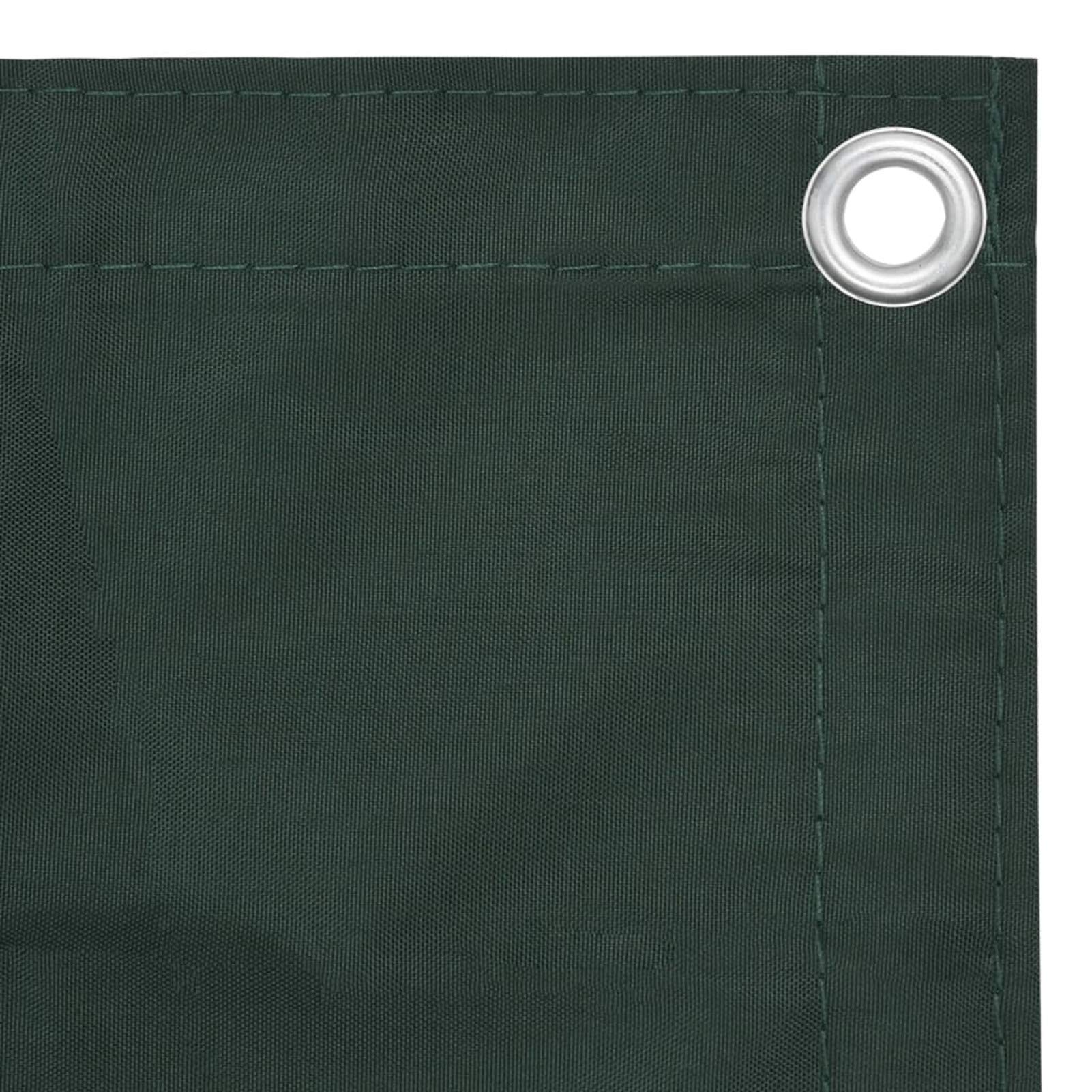 Balcony Privacy Screens,Waterproof And U V Protection,Balcony Screen Dark Green 90x500 cm Oxford Fabric