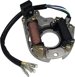 SHUmandala 2 Coil Stator Ignition Magneto Plate for 49cc 50cc 70cc 90cc 110cc 125cc ATV for Quad for 4 Wheeler Dirt Bike Go Cart for Chinese for Taotao for Sunl for JCL