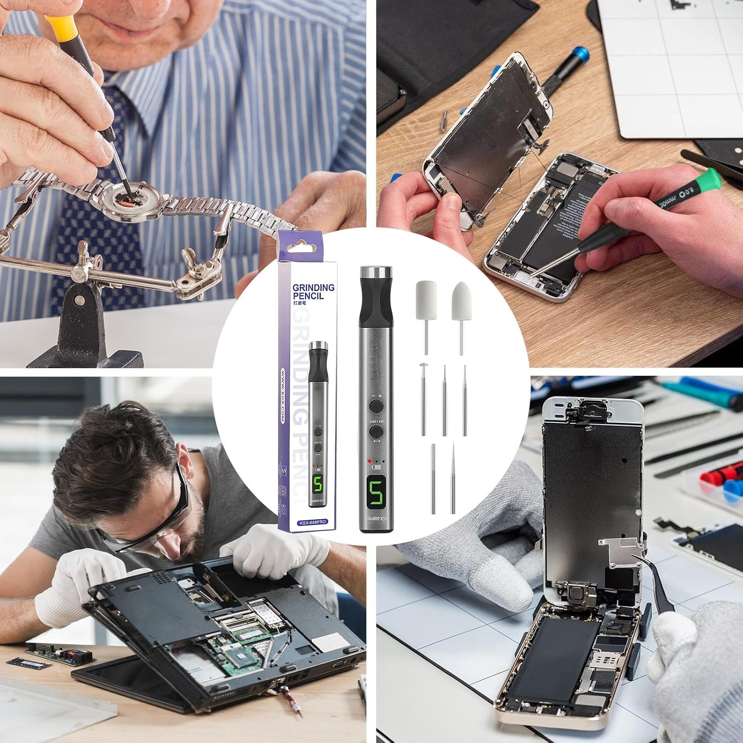 Engraver Pen 5-Speed Engraver with 7 Bits