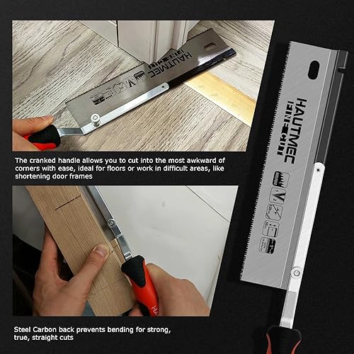 Miniatura 6 de HAUTMEC Sierra Devotail reversible de 10 pulgadas, corte al ras para caballero HT0234-SA