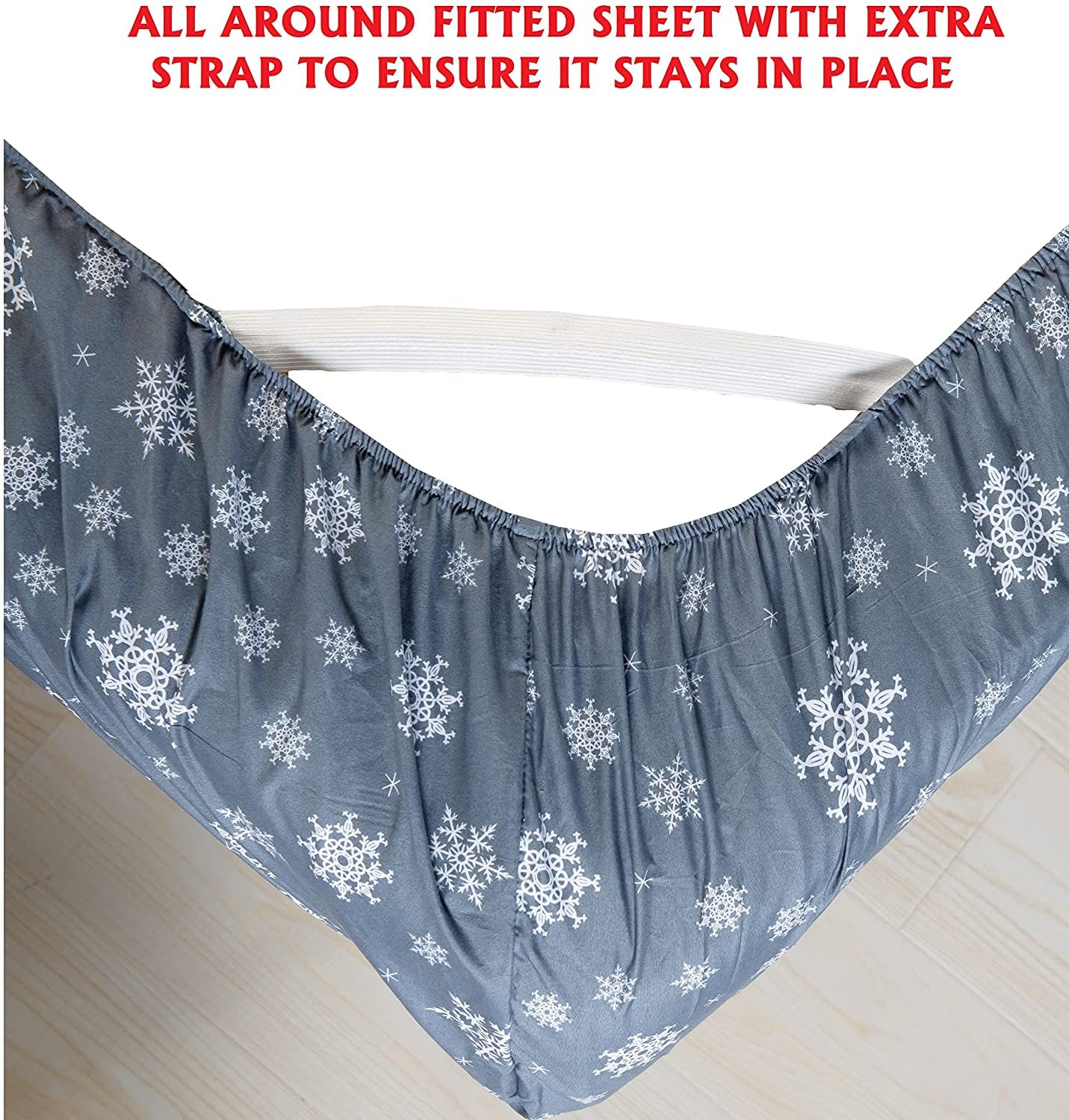 Elegant Comfort Luxury Soft Bed Sheets Holiday Pattern 1500 Premium Hotel Quality Microfiber - Image 4