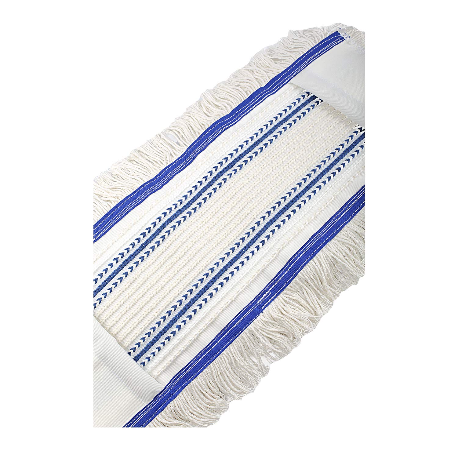 Baumwoll Wischmopp 50 cm mit Mikrofaser Ersatz für Mop Klapphalter - Wischmoppbezug , für Versiegelung Reinigung von Bodenbeläge wie Laminat, Dielen, Fliesen, Feudel, Bodenwischer Mop Ersatzbezug (10)