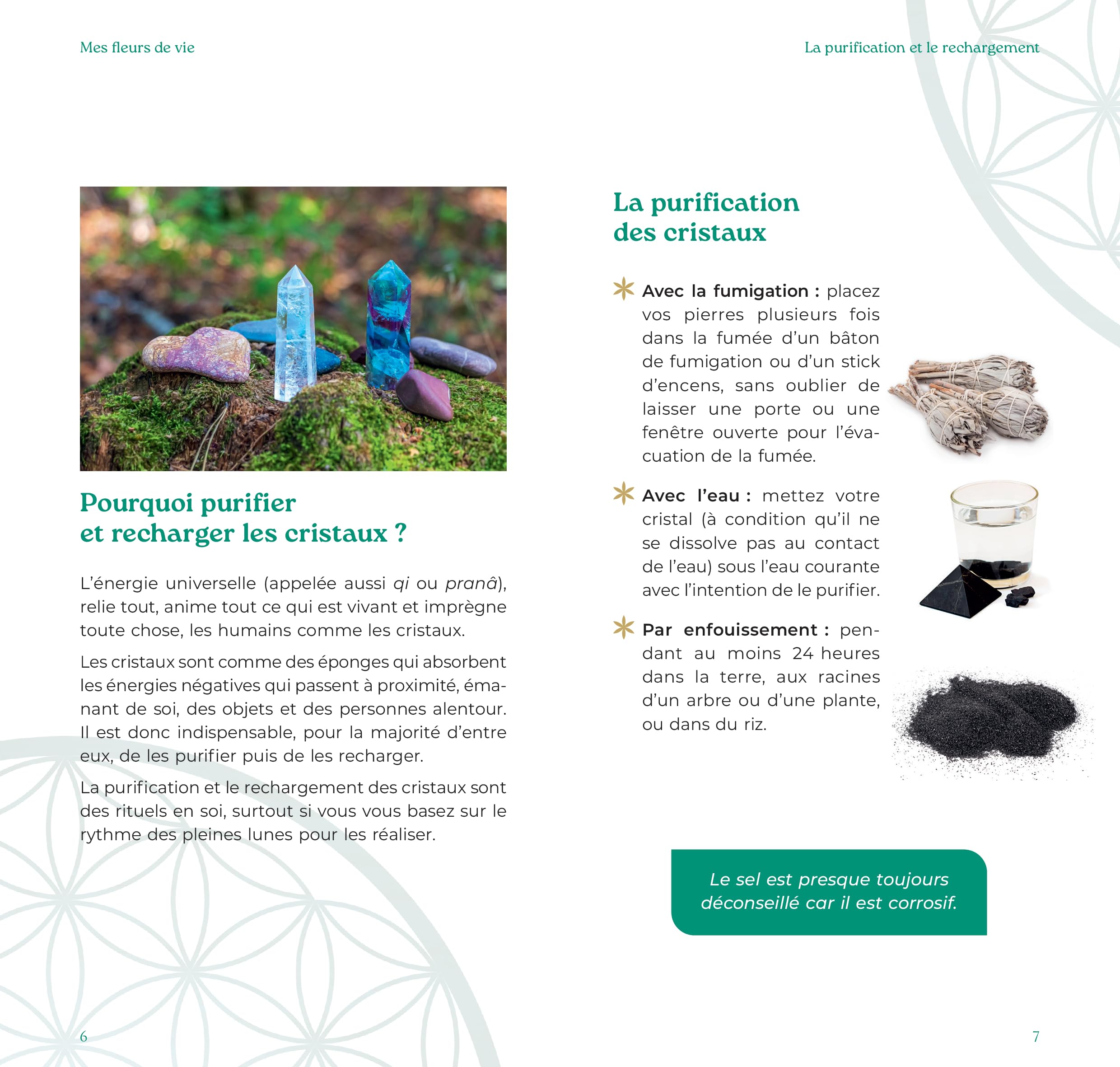 Coffret - Mes Fleurs de vie: pour recharger l'énergie des pierres