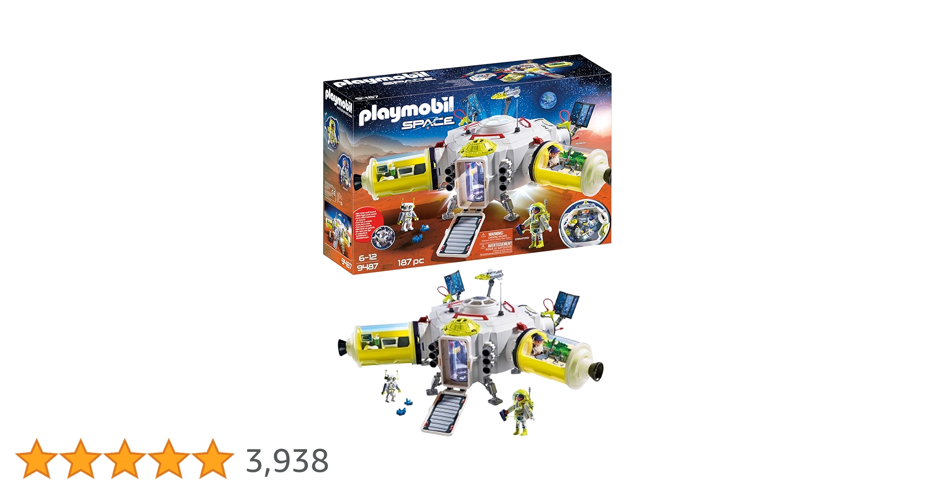 PLAYMOBIL Space 9487 Station of Mars, Ages 6 : Amazon.ie: Toys & Games