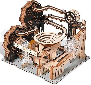 3D Wooden Puzzles Marble Maze Model Building Kit, Wood Creative Mechanical Puzzles Assembly Model Building Kits,DIY Wooden Puzzle Hobbies Toys for Adults &Teens Gifts (Electric Version)