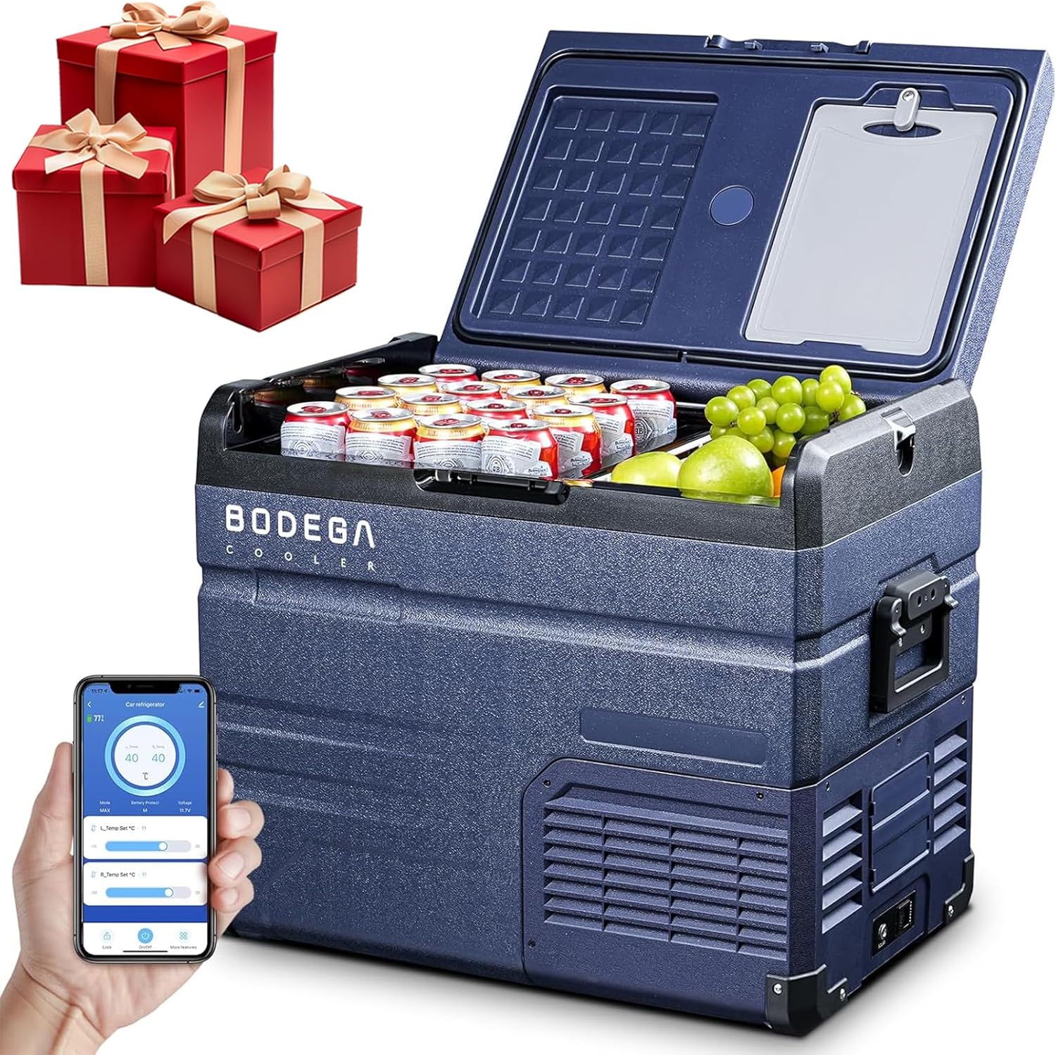Electric Cooler BODEGACOOLER 12 Volt Car Refrigerator, Portable