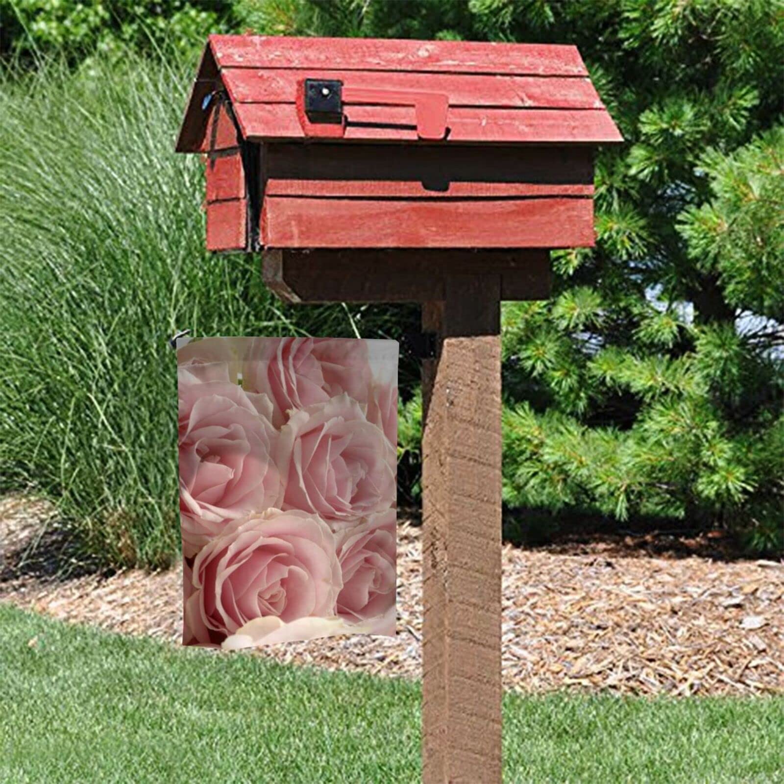 Bandiera Da Giardino Decorativa Con Gatto - Toni Rosa, 30.5x45.7 Cm, In Poliestere Resistente, Per Cortile, Balcone E Vasi Di Fiori (Asta Non Inclusa)